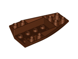 Wedge 6 x 4 Triple Inverted Curved, Reddish Brown (43713 / 4211286 / 6109924)