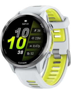 Часы Garmin Forerunner 970 Titanium Whitestone / Translucent Amp Yellow