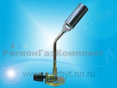 Газовая горелка средняя, с вентилем (газ 220г.)