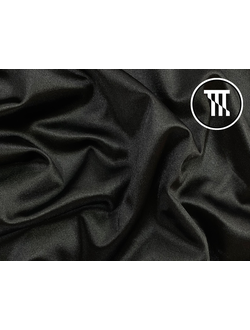 Лоскут сатин вельвет, цв. Черный 60 см