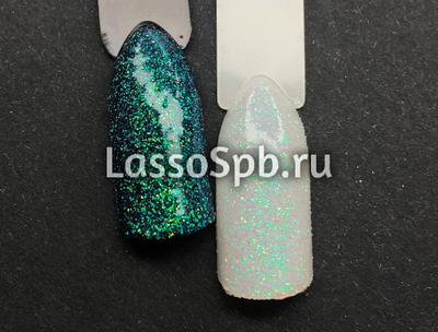 Полиэстровый ирис глиттер Радужный Зеленый 0,15 мм 1 кг