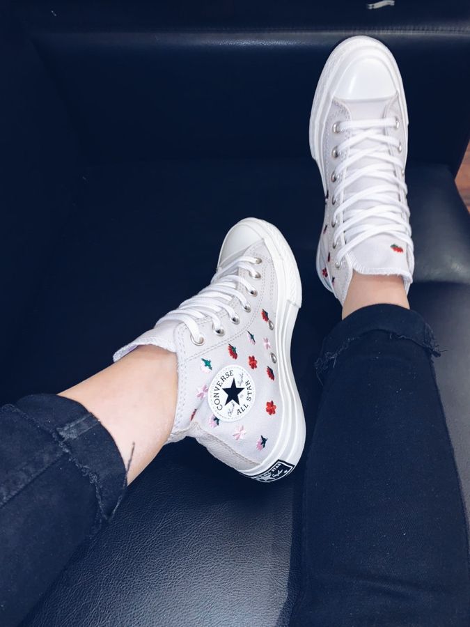 Оригинальные кеды Converse Chuck Taylor 70 Floral Embroidery высокие ...