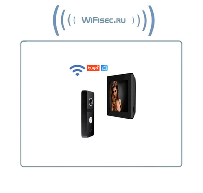 FREEDOM 7 FHD WIFI KIT - комплект из 7" сенсорного Full HD WIFI монитора и вызывной панели, с DVR (Tuya/Smart Life)