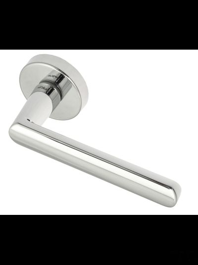 Дверная ручка на круглом основании Fratelli Cattini "NEVADA" 7-CR полированный хром