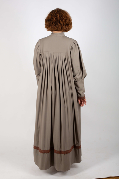 Платье «Поморское» Оливковое - шерсть смесовая