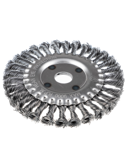 ЕРМАК Щетка металл. для УШМ150мм/22мм, крученая, дисковая, 2 штуки