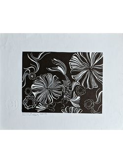 "Фауна" линогравюра Ильина А. 2010-е годы