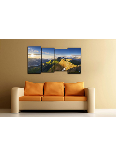 Модульная картина "Рассвет на горе"