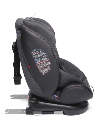 Автокресло Baby Care Shelter 0-36кг, IsoFix, поворотная база 360, Eco Black / Grey Cotton