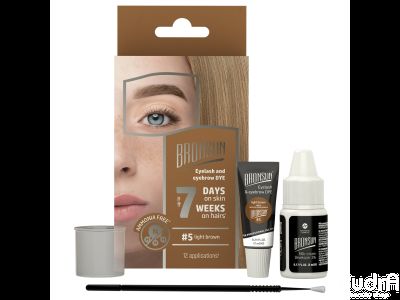BRONSUN Набор для домашнего окрашивания BR-2008, цвет светло-коричневый №5
