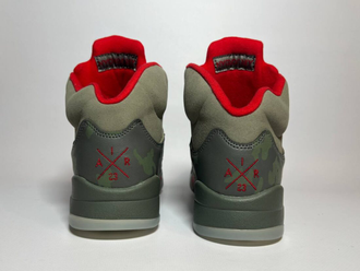 Nike Air Jordan 5 Retro Hi Fire Grey-Khaki-Red Gore-Tex