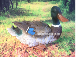 Садовая фигура Утка - символ удачи!!!  14*23см  0,45кг   полистоун Россия 859//012681