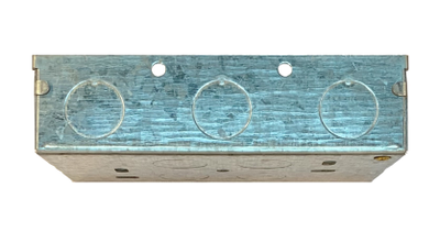 Коробка монтажная двухпостовая для бетонных стен T&J Electric, вид сбоку