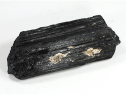 Турмалин чёрный (шерл), кристалл необработанный, Бразилия (81*30*24 мм, 120 г) №37621