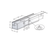 Петля мебельная Titus S-Type для алюминиевого профиля профиля прямого корпуса 90 градусов 110/28/0 мм