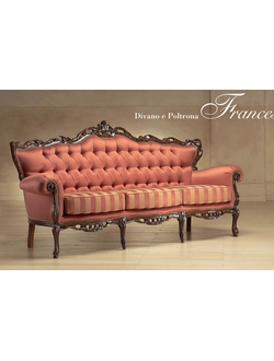 ИТАЛЬЯНСКИЙ ДИВАН В ДЕРЕВЯННОМ КАРКАСЕ FRANCESCA 113/K - ФАБРИКА MORELLO GIANPAOLO