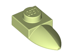 Plate, Modified 1 x 1 with Tooth Horizontal, Yellowish Green (49668 / 6267420)