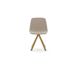 Стул Maarten Plastic деревянное поворотное основание с гладкой обивкой купить в Алуште