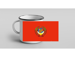 Кружка металлическая эмалированная СССР №5