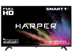 Телевизор Harper 43F720TS, 43", Full HD, Smart TV Черный