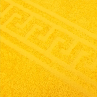 Полотенце махровое гладкокрашеное 70х140 380 гр/м2 желтое