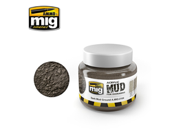 Ammo MIG: Акриловый продукт для имитации грязи Dark Mud Ground (250 мл.)