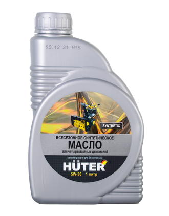 Масло моторное Huter 5W-30 синтетическое для 4-x тактных двигателей