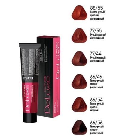 Estel Professional De Luxe Краска-уход Extra Red, 60 мл