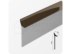 Универсальный уплотнительный профиль на столешницу AP632 коричневый