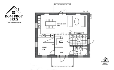 Пространство 148м2 9х7