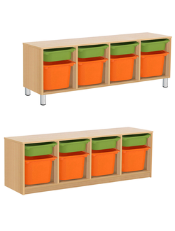 СТЕЛЛАЖНАЯ ВЫДВИЖНАЯ СИСТЕМА ХРАНЕНИЯ 4/89 ПВХ