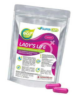 Возбуждающие капсулы Ladys Life - 2 капсулы (0,35 гр.), Biological Technology Co.