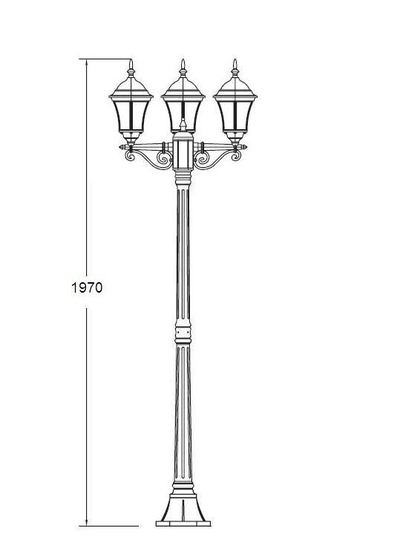 Садово-парковый светильники Astoria l S08 (h=197см)