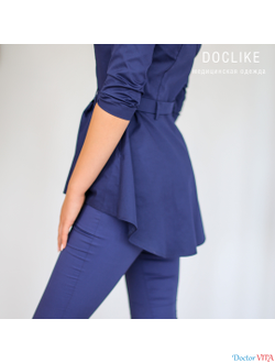 БЛУЗА DOCLIKE DL423 синяя