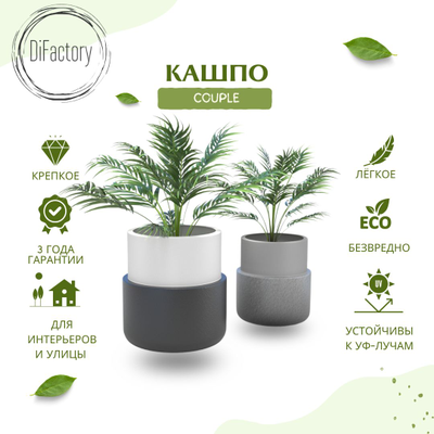 Необычное кашпо двухцветное