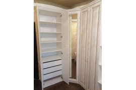 шкаф классика белый золото распашной