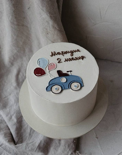 Торт с машинкой