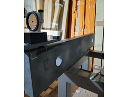 Линейка поверочная гранитная ШП-ТК твердокаменная 1500x250x80 мм №10004 Сторона 1-ая (2.9 мкм 00 Кл.) Сторона 2-ая (2.7 мкм 00 Кл.) с калибровкой