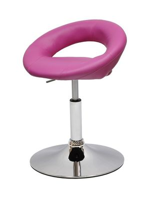 Полубарный стул  N-84 Mira BR розовая экокожа