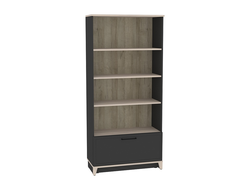 Гостиная AURELIO (АУРЕЛИО) - AURELIO 2 Шкаф МЦН Антрацит-Блеквуд Сатиновый