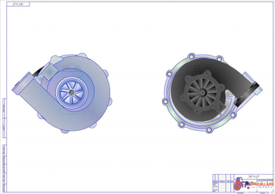 Турбокомпрессор для ЯМЗ-240 НМ2 - ТКР 9-01