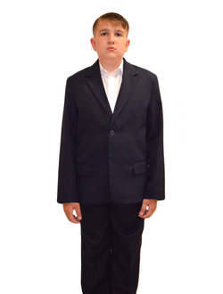 Пиджак для мальчика школьные арт.тк. С32-ПП тк. п/ш цв. синий (бол. раз.)