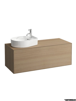 Раковина чаша LAUFEN VAL материал SaphirKeramik, 500х400 мм, полочка с фактурной поверхностью, с отв. для смесителя 812281