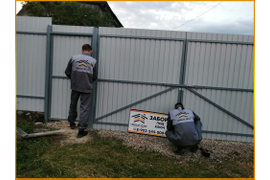 Забор из профнастила в Усолье-Сибирском