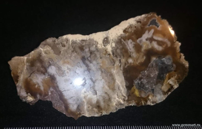 Халцедон - полированный срез