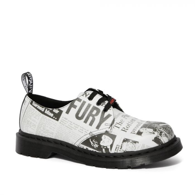 Полуботинки Dr Martens 1461 SEX PISTOLS черно-белые