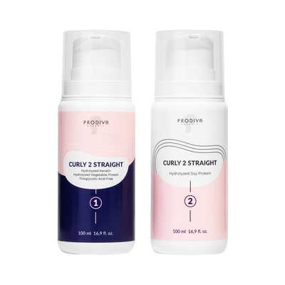 ПОЛУПЕРМАНЕНТНЫЙ СОСТАВ ДЛЯ ВЫПРЯМЛЕНИЯ И РАЗГЛАЖИВАНИЯ ВЬЮЩИХСЯ ИЛИ ХИМИЧЕСКИ ЗАВИТЫХ ВОЛОС CURLY 2 STRAIGHT PH 9