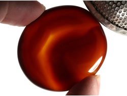 Сердолик, полировка плоская, Ботсвана (44*40*8 мм, 27 г) №35565