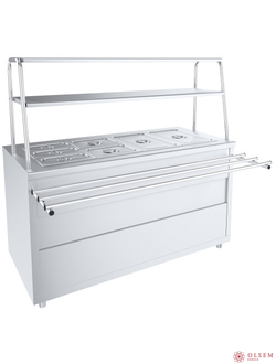 Мармит 2-х блюд паровой 7 гастр. Лира-Профи Эко МЭП-2Б-П/ЛПЭ-1500