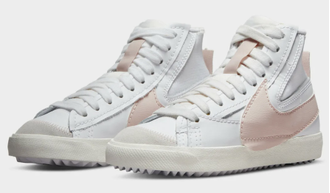 Nike Blazer Mid 77 Jumbo Pink (Белые) сбоку